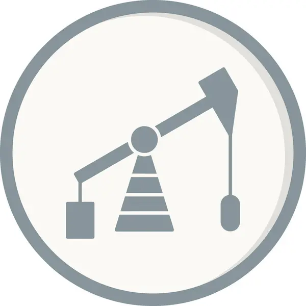 Industry Vector Icon Oil Pump Simple Illustration — Wektor stockowy