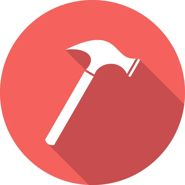 Hammer Web Symbol Einfache Illustration — Stockvektor