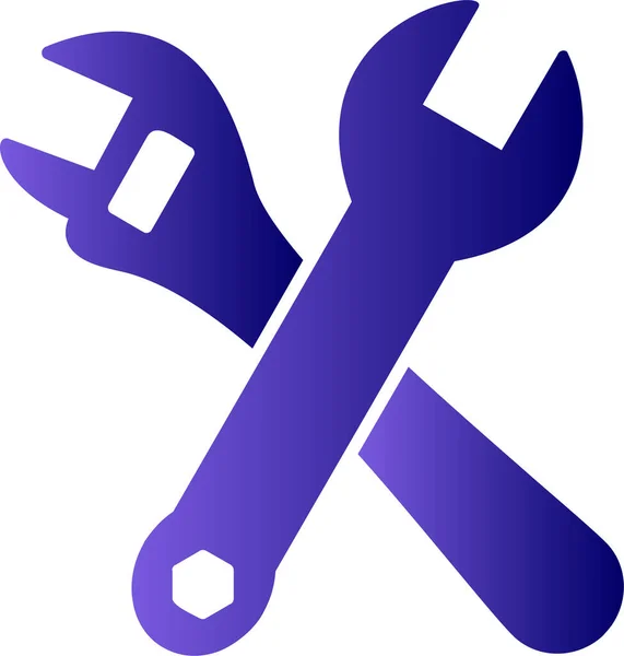 Cross Wrenches Web Icon Simple Design — Wektor stockowy