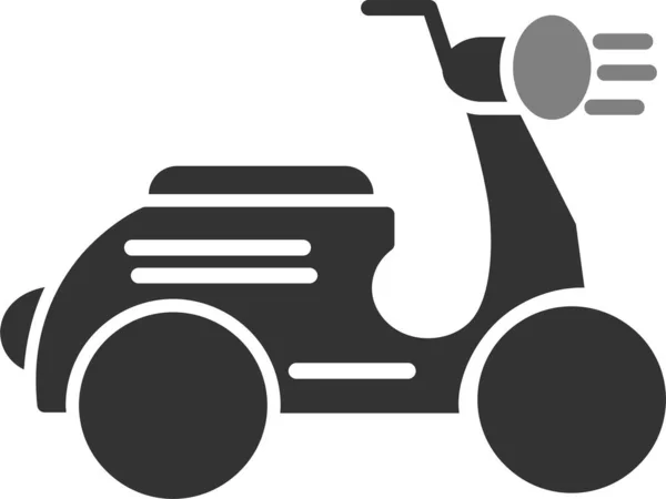 Ilustração Vetorial Ícone Scooter —  Vetores de Stock