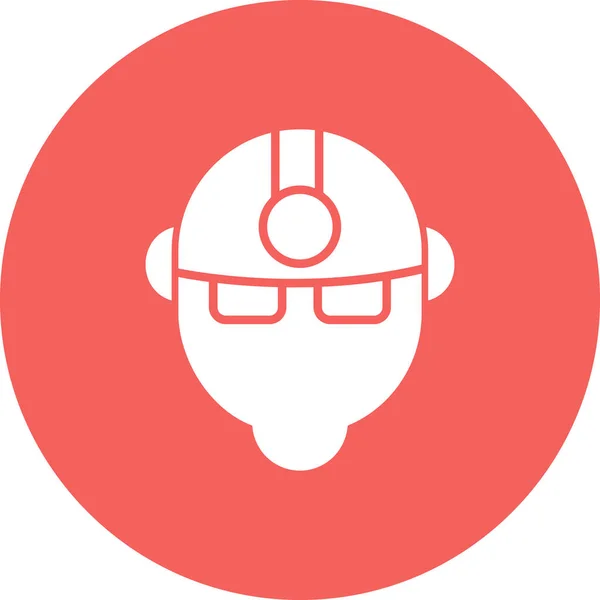 Worker Web Icon Simple Illustration - Stok Vektor