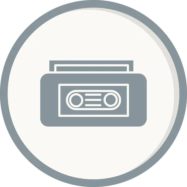 Video Tape Web Icon Simple Illustration — Stock vektor