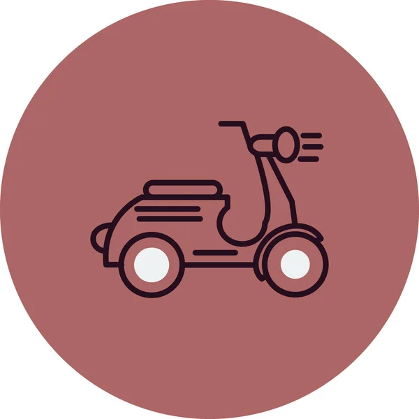 Vector Illustration Scooter Icon — Stockový vektor