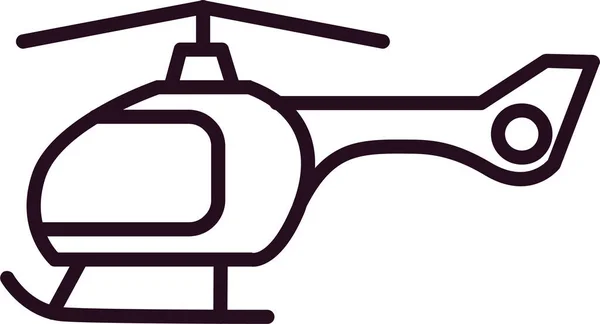 Helicopter Icon Transportation Symbol Vector Illustration Isolated — Vector de stock