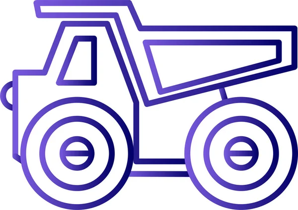 Vector Illustration Wagon Icon — Stock Vector