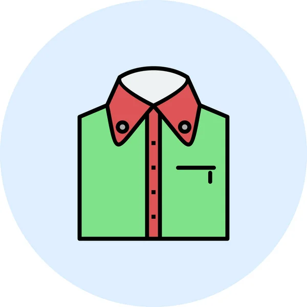 Camisa Icono Vector Ilustración — Vector de stock