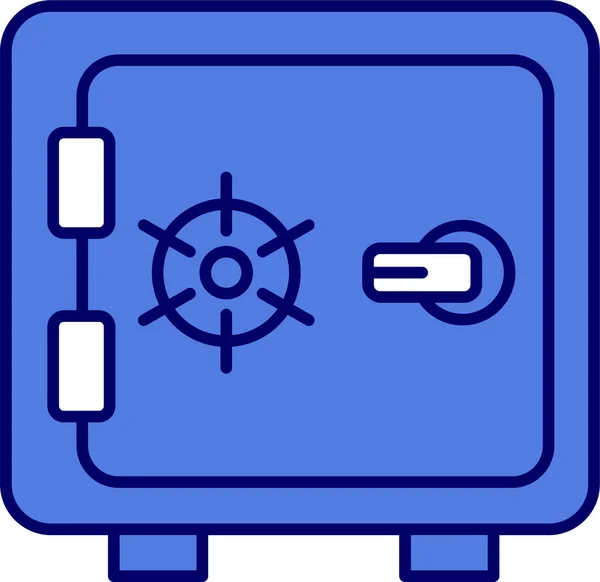 Vector Illustration Safe Box Icon — Stock Vector