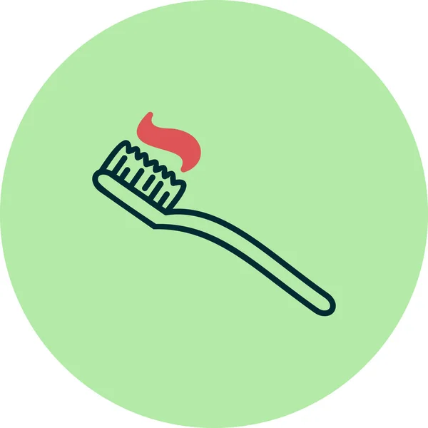 Tooth Brush Web Icon Simple Illustration — Wektor stockowy