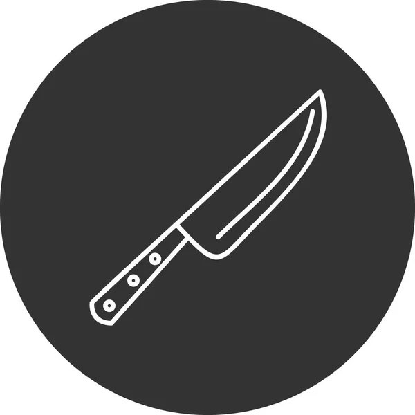 Knife Web Icon Simple Illustration — Stock Vector
