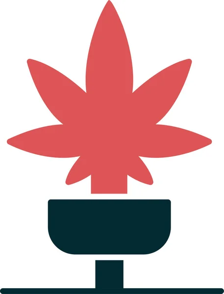 Marijuana Icon Vector Illustration — Stok Vektör