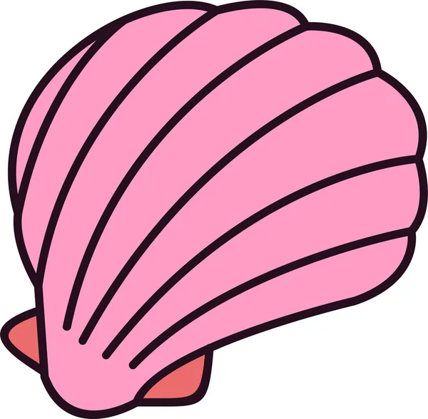 Shell Symbol Vektor Illustration — Stockvektor