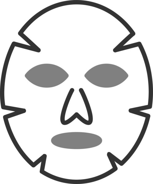 Facial mask web icon simple illustration