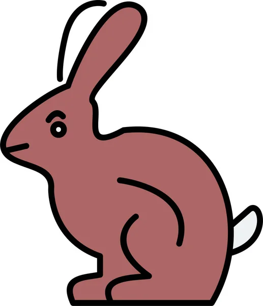 Illustration Rabbit Web Icon — Wektor stockowy