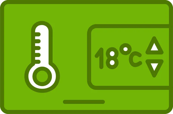 Temperature Control Icon Vector Illustration — 图库矢量图片