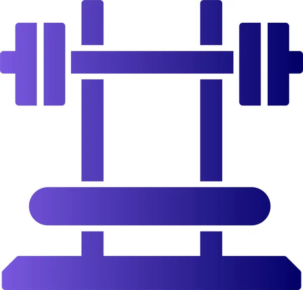 Gym Vector Simple Flat Icon — Stok Vektör