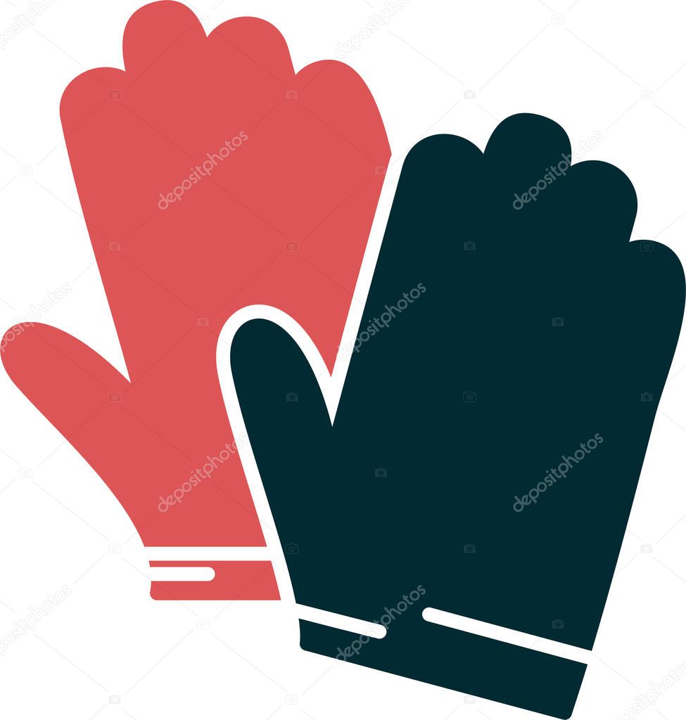 Gloves  icon vector illustration