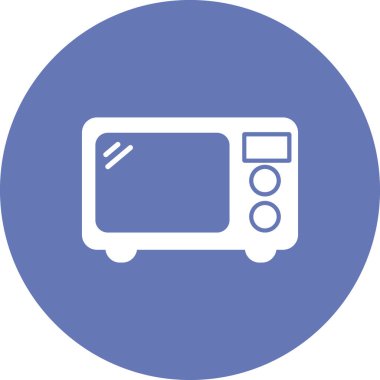 Mikrodalga fırın. Basit resimleme 