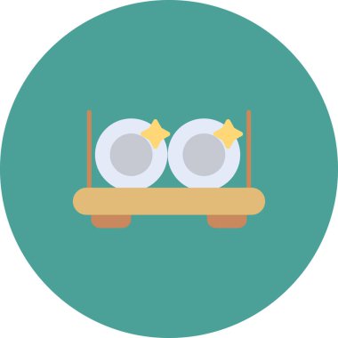 Çanak Rafının vektör illüstrasyonu