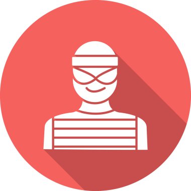 Suçlunun vektör illüstrasyonu 