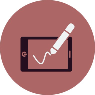 Tablet ikon vektör çizimi