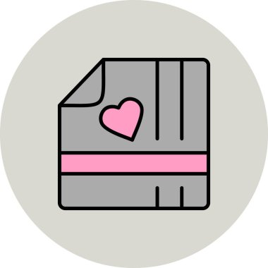 Mendil düz simgesi, vektör illüstrasyonu 