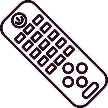 Uzaktan Denetim simgesi, vektör illüstrasyonu 