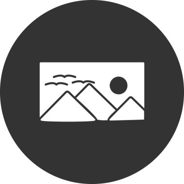 Resim, resim simgesi vektör illüstrasyonu