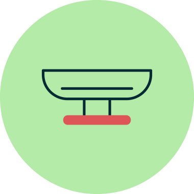 ağırlık ölçeği simgesi, vektör illüstrasyonu