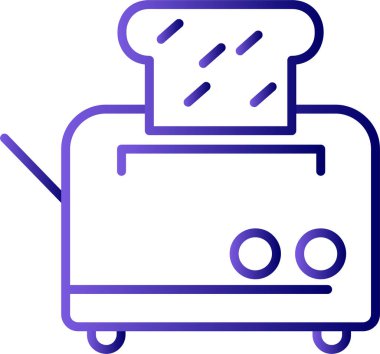 tost makinesi vektör illüstrasyonu