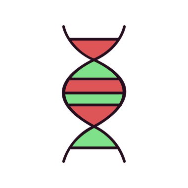 DNA simgesi vektör illüstrasyonu