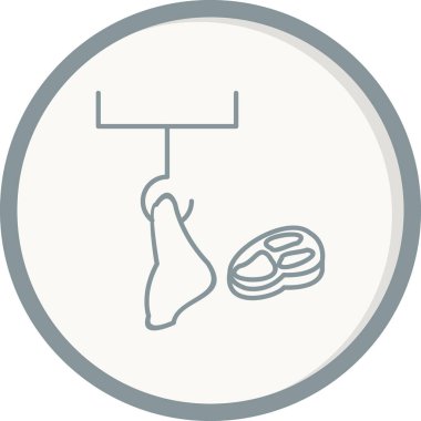 Et Ağı simgesi basit illüstrasyon