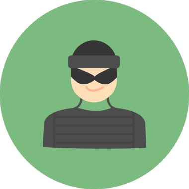 Suçlunun vektör illüstrasyonu 