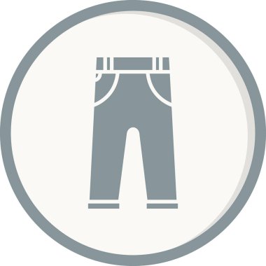 pantolon simgesi vektör illüstrasyonu 