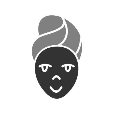 kadın simge vektör illüstrasyonu