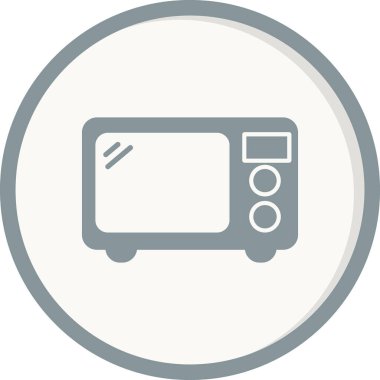 Mikrodalga fırın. Basit resimleme 