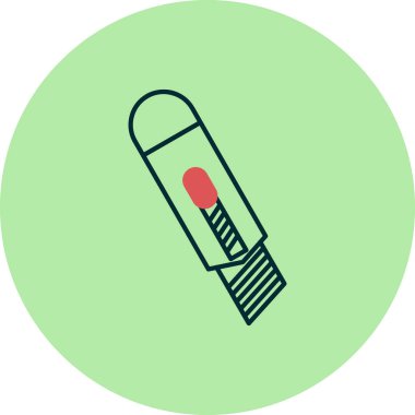 kesicinin basit grafik simgesi vektör çizimi