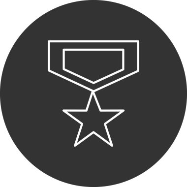 Rozet. Web simgesi basit illüstrasyon