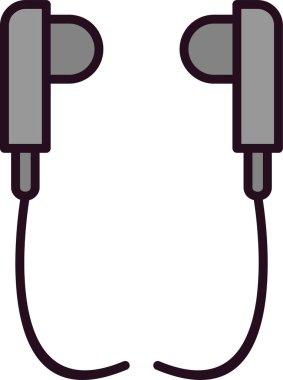 Eller serbest kulaklık vektör çizimi