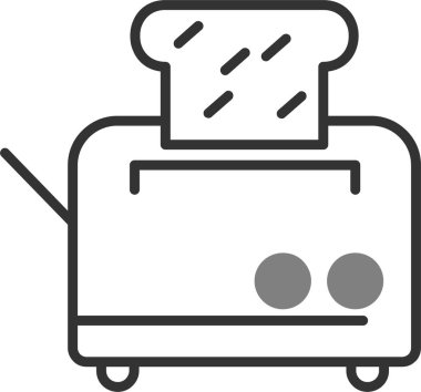 tost makinesi vektör illüstrasyonu