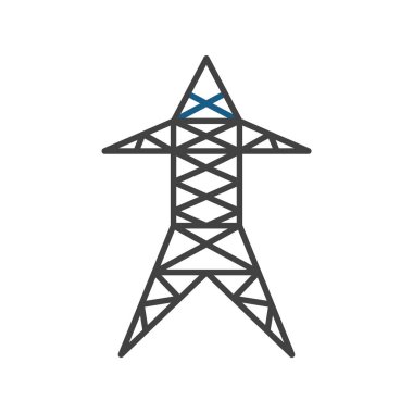 electric pylon. web icon simple illustration 