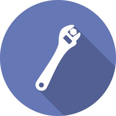  İngiliz anahtarı. Web simgesi basit tasarım