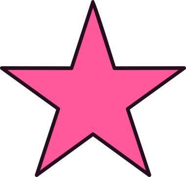 Favori yıldızımız. Web simgesi vektör illüstrasyonu 