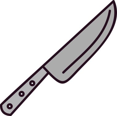 Bıçak. Web simgesi basit illüstrasyon 