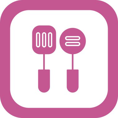 Mutfak aletleri. Basit resimleme 