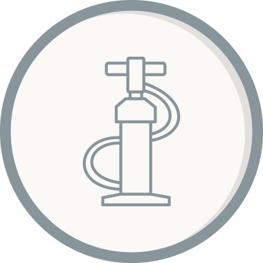 Hava pompası ikonu. özet çizimi 