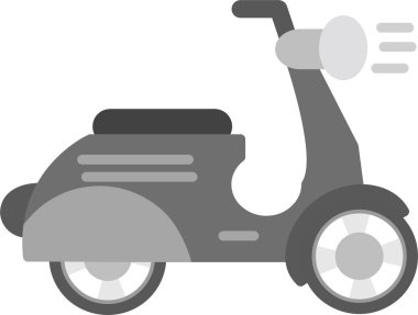 Scooter simgesinin vektör illüstrasyonu