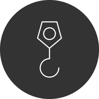 Kanca simgesinin vektör illüstrasyonu