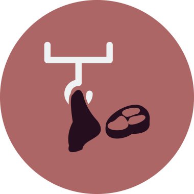 Et Ağı simgesi basit illüstrasyon