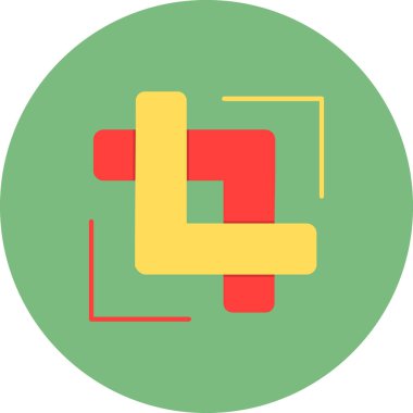 video optimization icon, Crop illustration 