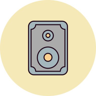 Woofer 'ın vektör illüstrasyonu